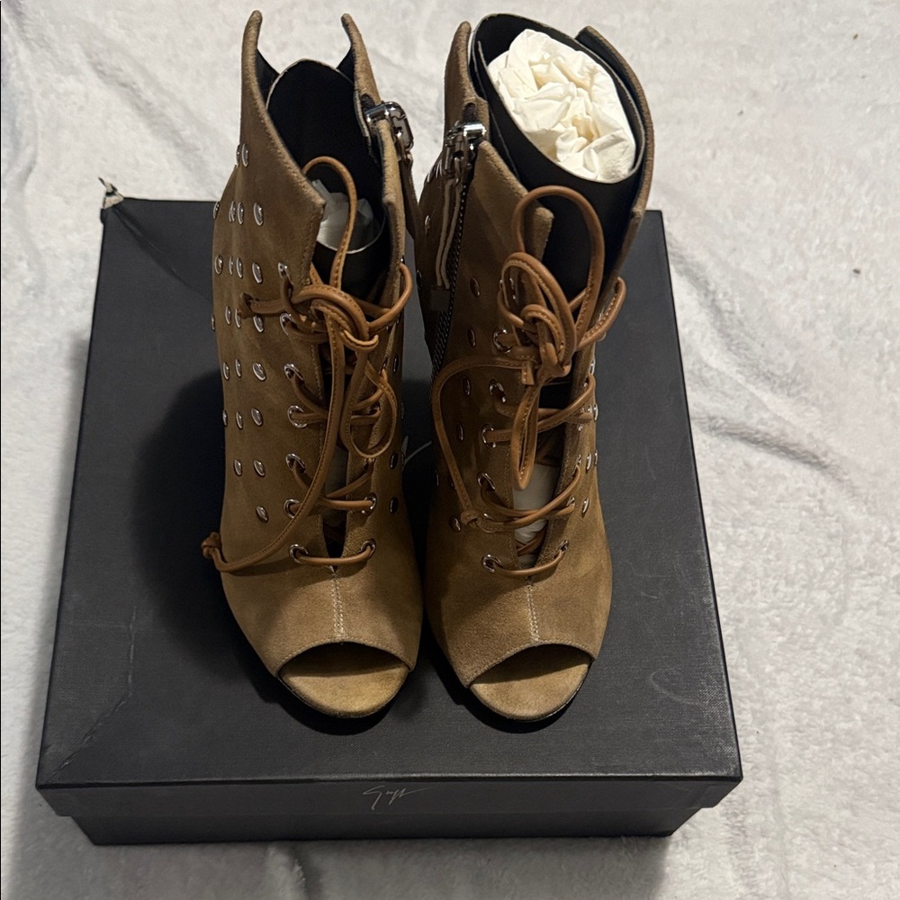Giuseppe Zanotti Peep-Toe Ankle Boots